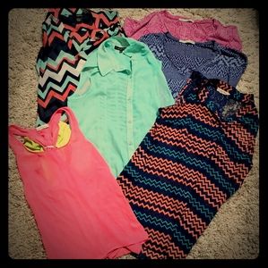 6 women's shirts, sm/med lot, rue21, more!